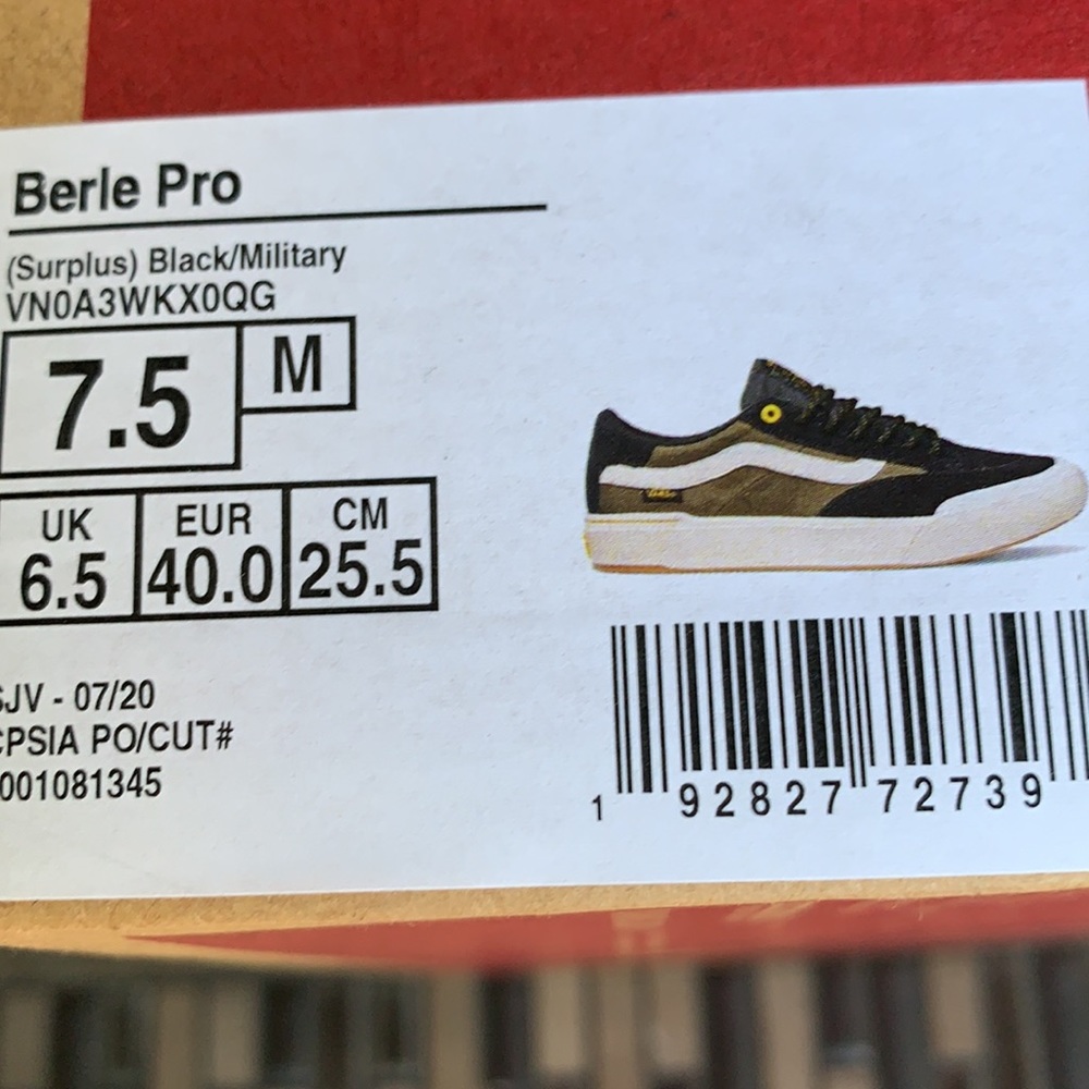 VANS BERLE PRO SURPLUS BLACK/MILITARY WMNS - Picture 14 of 15